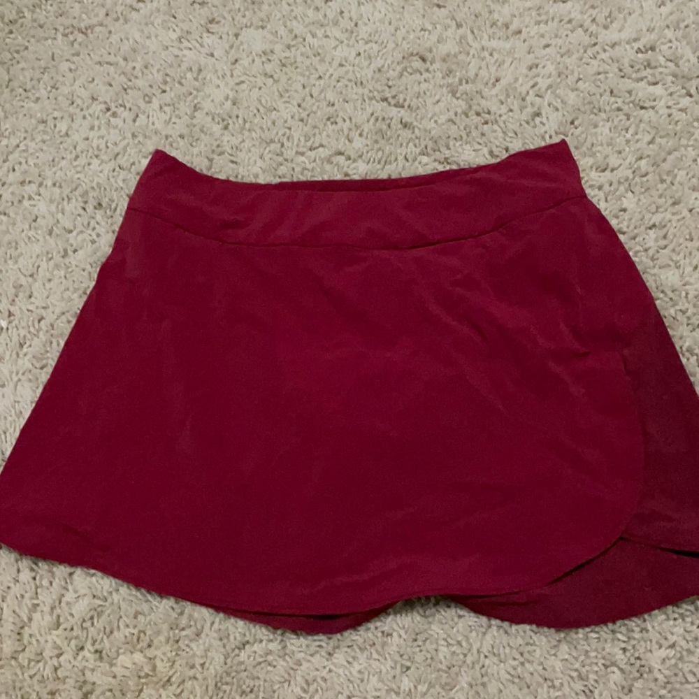 Red skirt